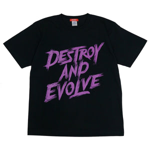 ASIANZ DESTROY AND EVOLNE Tシャツ