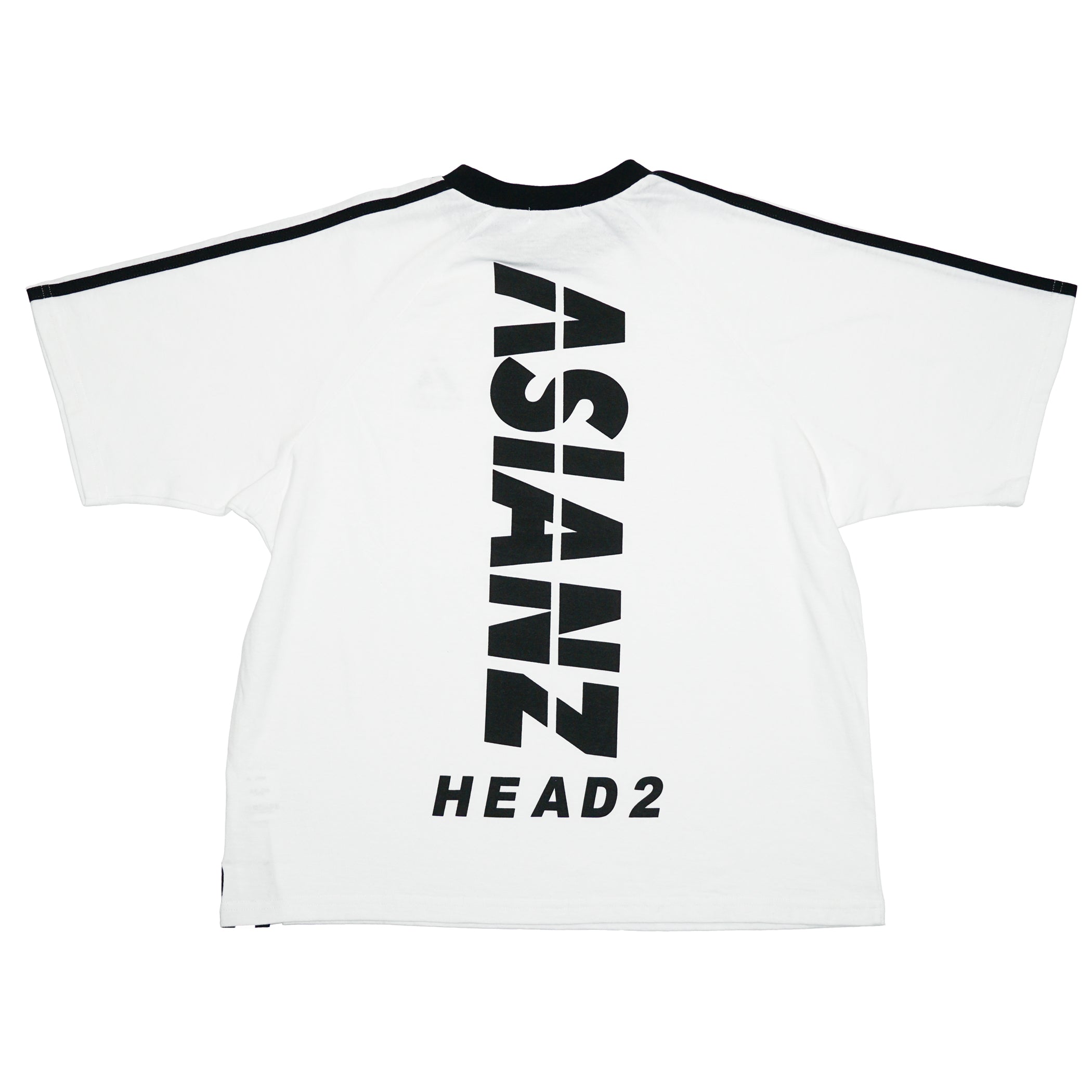 (セール商品) ASIANZ HEAD2 バックロゴ袖ラインTシャツ キッズウェアー