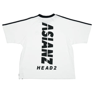 (セール商品) ASIANZ HEAD2 バックロゴ袖ラインTシャツ キッズウェアー