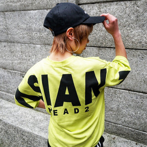 (セール商品) ASIANZ HEAD2バックロゴワイドTシャツ キッズウェアー