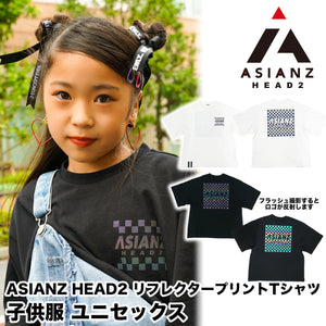 (セール商品) ASIANZ HEAD2 リフレクタープリントTシャツ