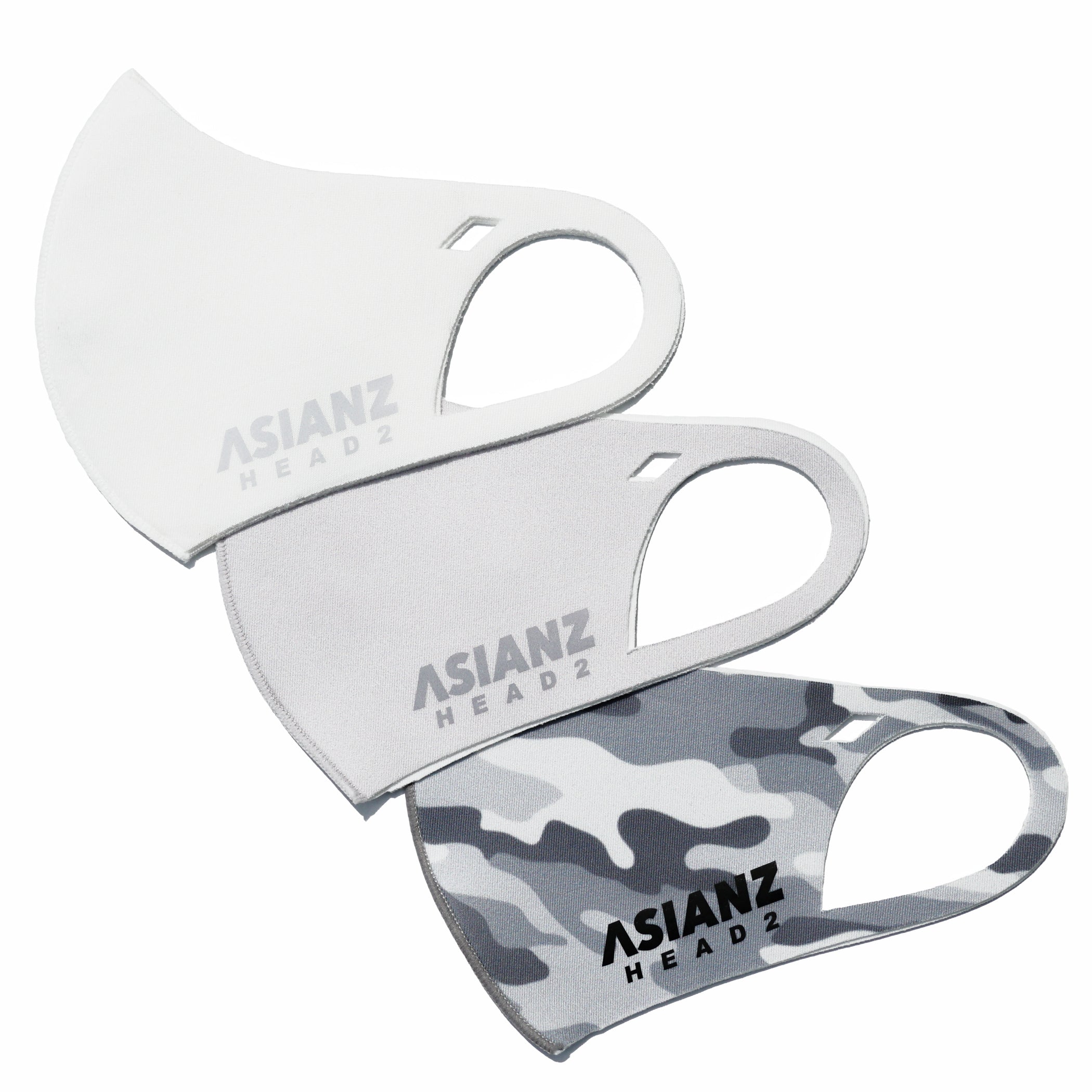 ミネラル マスク ASIANZ HEAD2 ロゴ ホワイト (20062501)