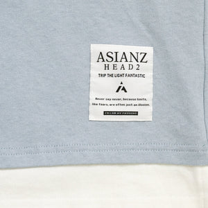 ASIANZ HEAD2 バックモチーフ裾レイヤードＴ キッズウェアー
