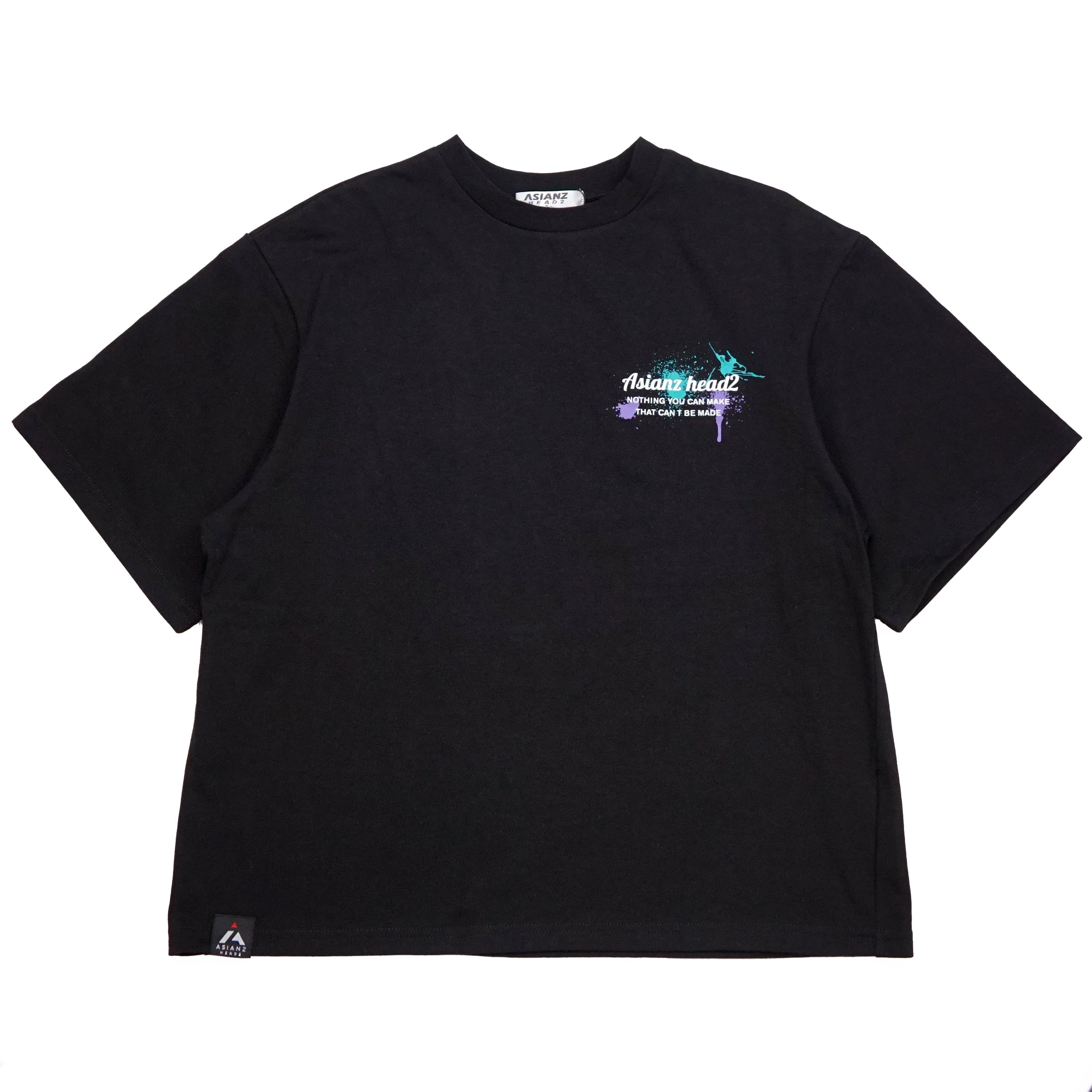 ASIANZ HEAD2 スプラッシュプリントTシャツ キッズ ウェアー