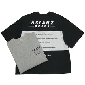 ASIANZ HEAD2 バック切替Tシャツ キッズウェアー