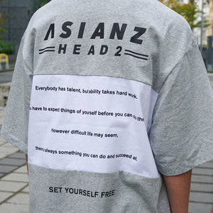 ASIANZ HEAD2 バック切替Tシャツ キッズウェアー