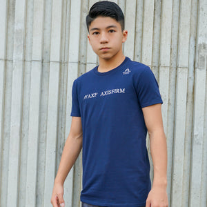 ASIANZ HEAD2 × AXF クルーネックシンプルロゴ 半袖Tシャツ キッズウェアー