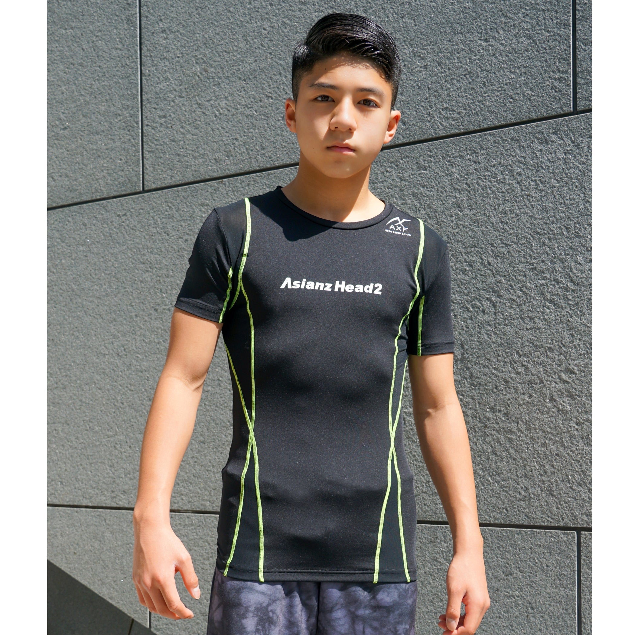 ASIANZ HEAD2 × AXF バランスフィット半袖 Tシャツ キッズウェアー