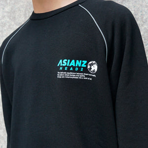 ASIANZ HEAD2 リフレクターラグラントレーナー キッズウェアー